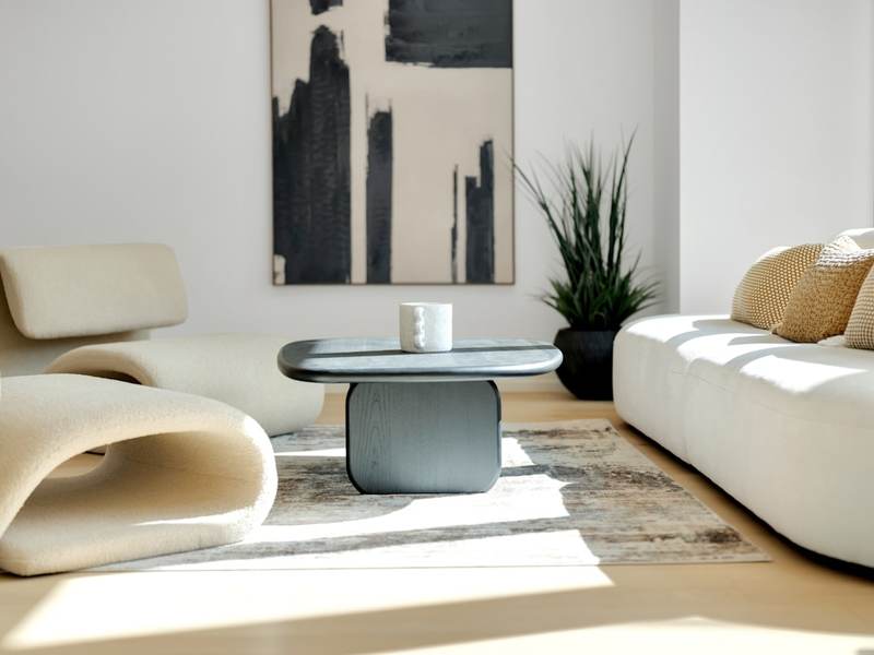 Styled interior design living space in Dubai
