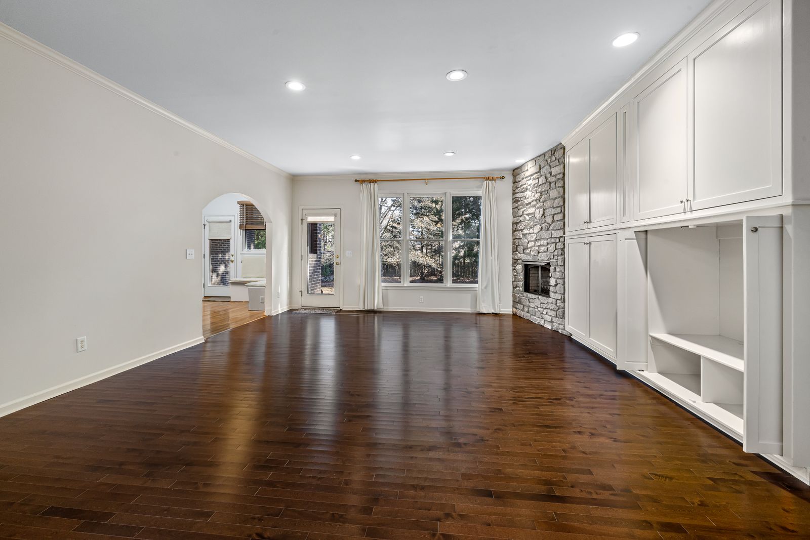 Newly installed flooring in a Dubai home
